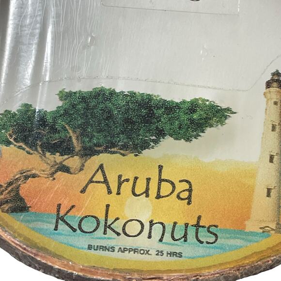 Koppes Kokonuts Kandles Candle Coconut Cove Shell Aruba Float Scent Holiday 25hr - Picture 4 of 8